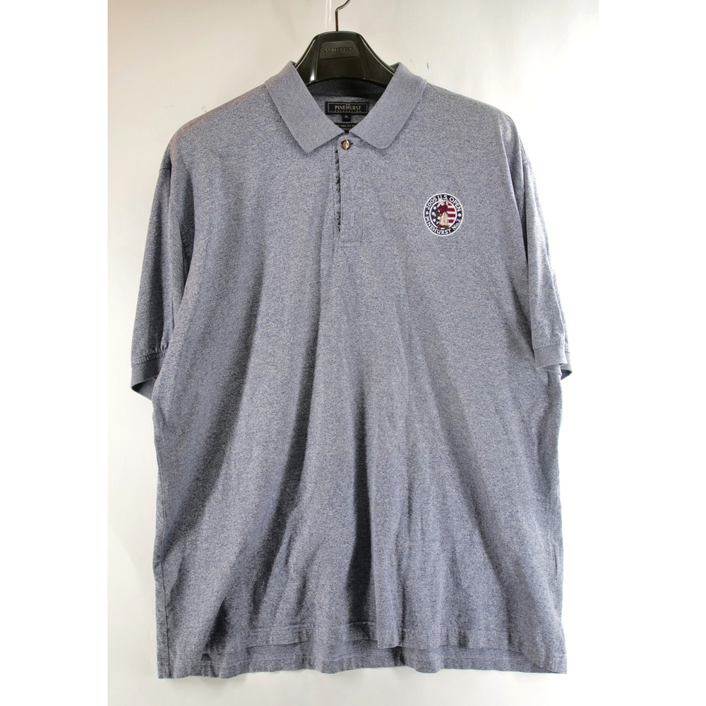 Pinehurst No. 2 Golf Course 2005 US Open Polo Shirt 60s two ply double Gray